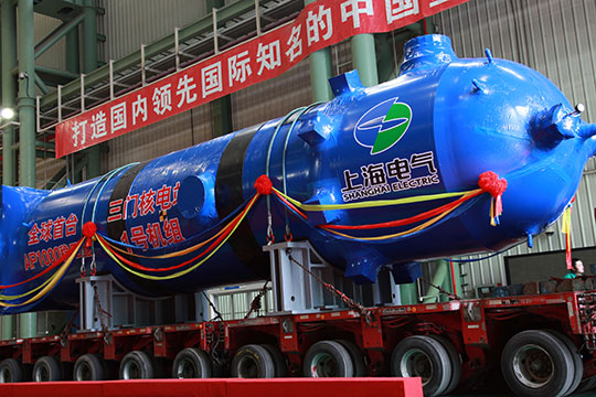 全国首台AP1000国产化核岛稳压器